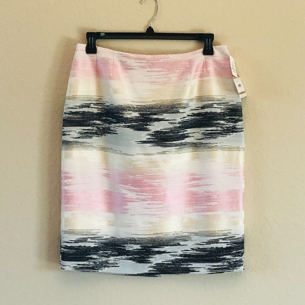 Kasper tutu pink multi skirt size 12